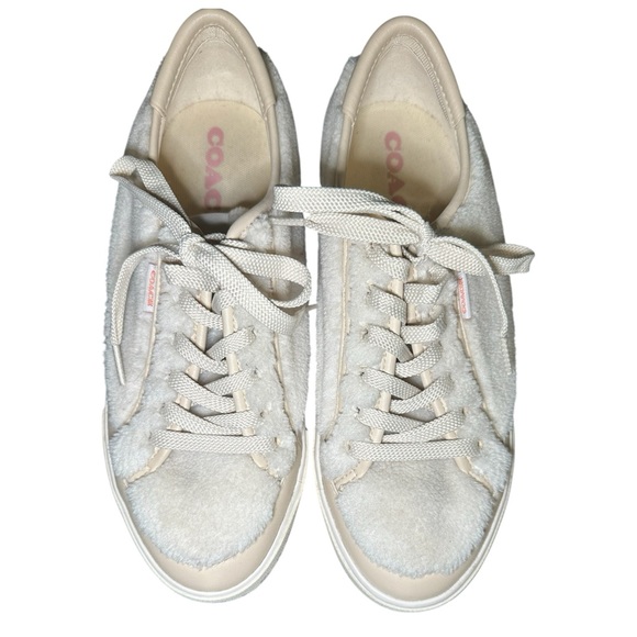 Coach Citysole Shearling Sherpa Lace Up Sneakers - Picture 6 of 11